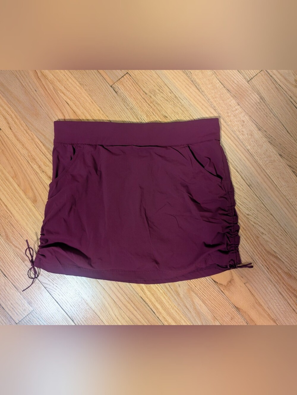 Columbia Burgundy Ruched Active Skort – Women’s Large